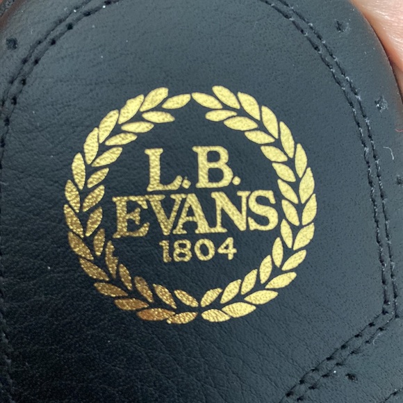 NWOT LB Evans Aristocrat Svuff Slipper Slide Mule Mens Size 11 Black Leather - Picture 4 of 5